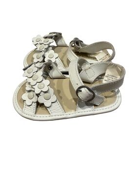 Janie and Jack Impressions of Spring Baby White Floral Strap Sandals 3